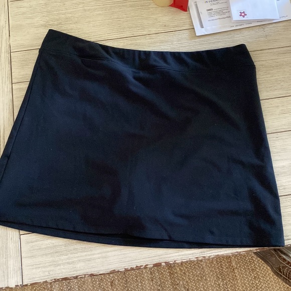 Adidas Golf Tennis Skirt skort climalite size 16 black - Picture 1 of 10